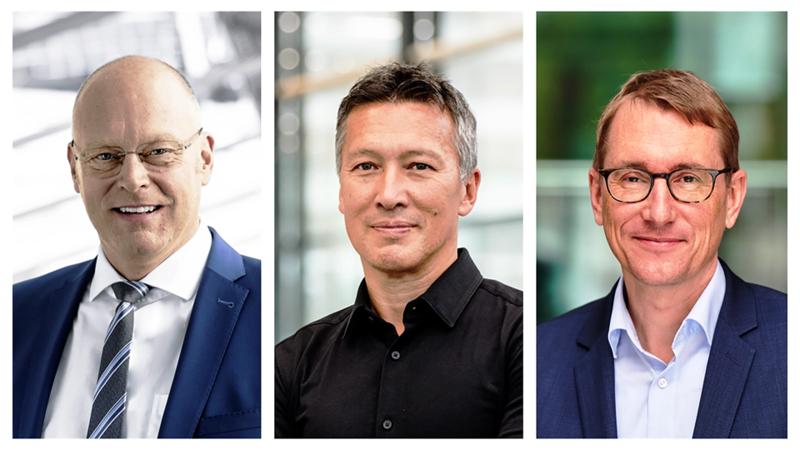 柯尔柏集团​监事会​新任​成员​（从​左至右）：​Thomas Bö​ck、​Di​rk Hoke​和​Thomas Paulsen​博士。