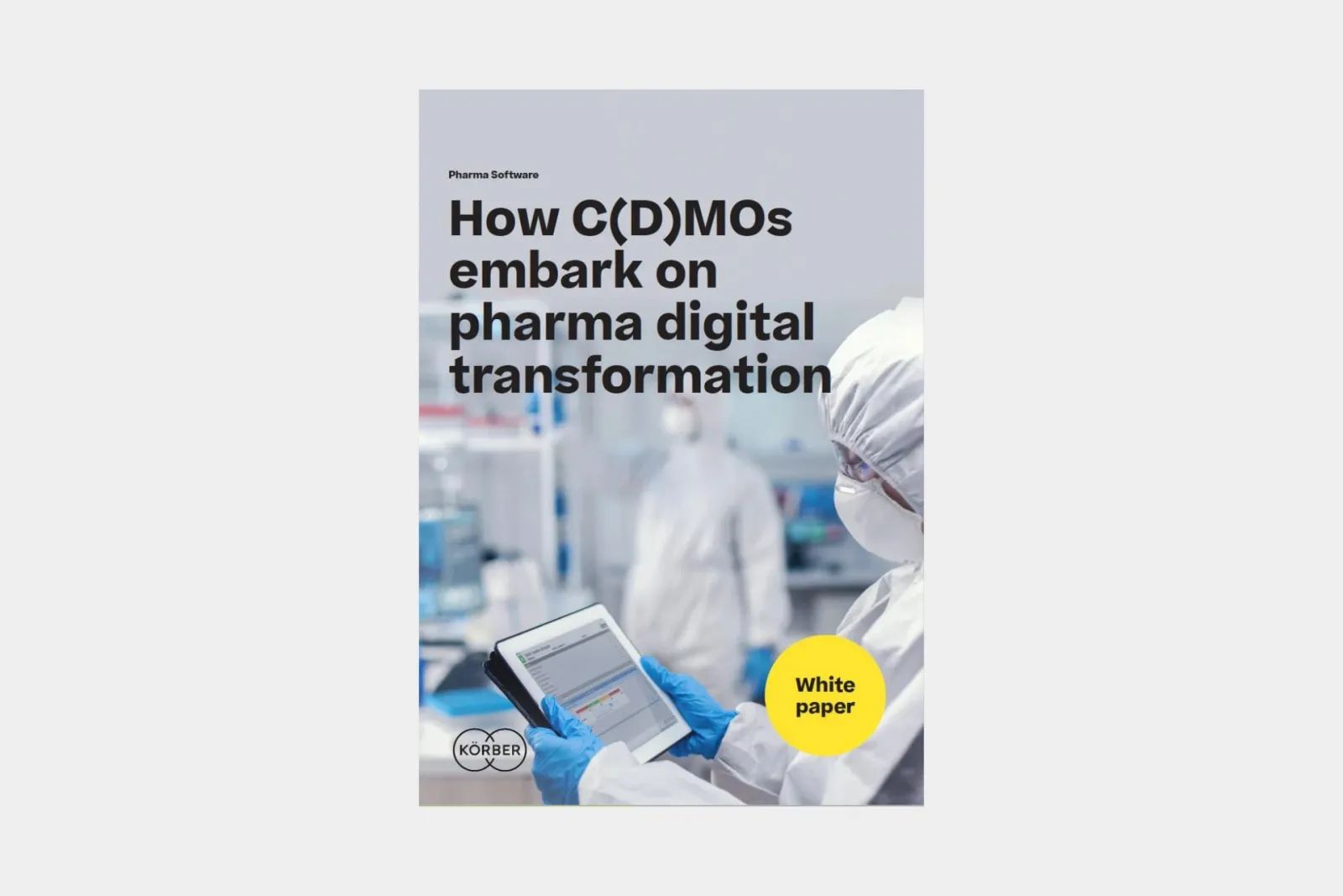 白皮​书​《C(​D)MOS​如何​开启制​药​行业​数字化​转型》​的​封面。