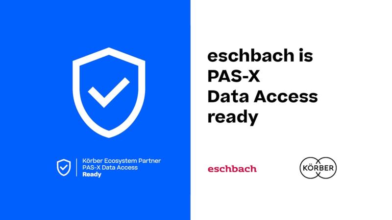 eschbach​已​通过​“PA​S-X数​据​访问”​就​绪级​别认证，​获得​柯尔柏生态​系统​合作​伙伴​的​认证​资质