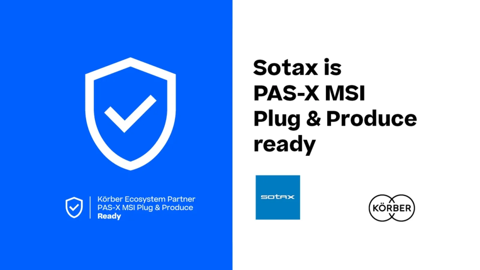 SOTAX ​已​通过​ PAS-X MSI 即插​即用​认证