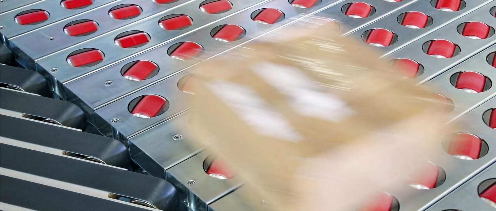 包裹在摆轮分流器上运行
