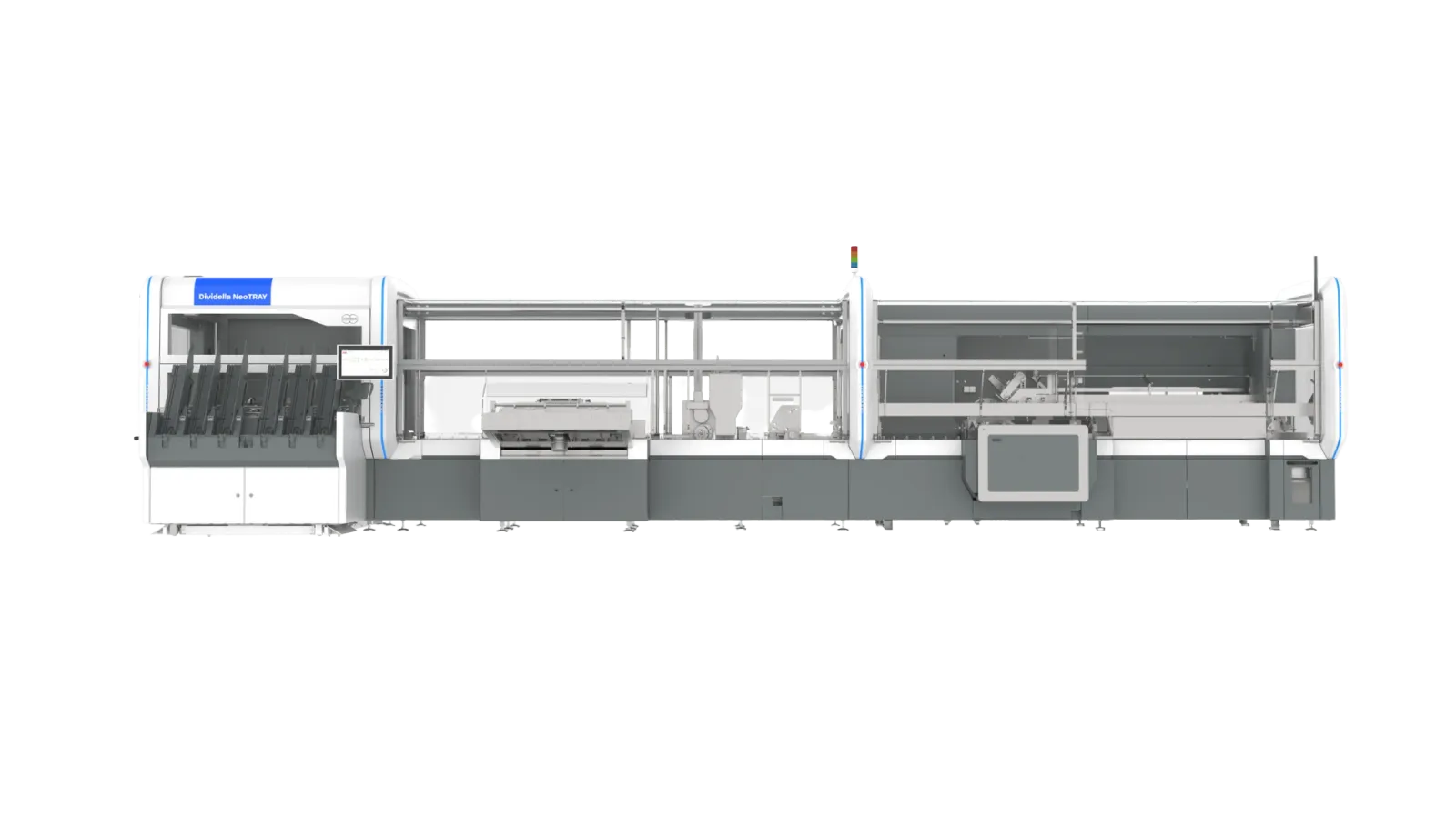 Photo of one of Körber's Dividella NeoTRAY cartoner​ machine.​
柯尔柏 ​Dividella NeoTRAY​ 装盒​设备​图片